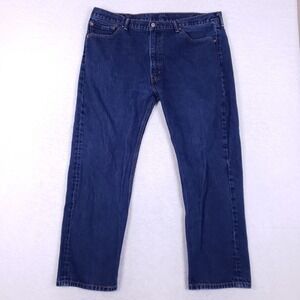 Levis 505 Regular Fit Jeans W42 L30 Dark Blue Workwear Dadcore